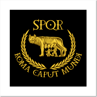 SPQR - Roma Caput Mundi - Capitoline Wolf Posters and Art